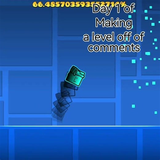 Day 1 of making a level off of comments #gd #geometrydash #comment