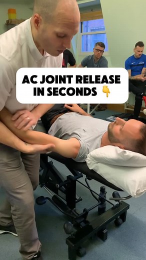 Osteon Limited on Instagram: "AC JOINT RELEASE IN SECONDS 👇 Ever used this setup for an AC joint release? This quick supine mobilisation to thrust technique is one of my clinical go-to’s — fast, clean, and effective. Tap ❤️ if you use mobilisation before thrusts — comment “ME” if this is in your toolbox. 🎓 Want to learn how to do this with precision? 📲 Tap the link in bio to join our CPD training: OMT Online #Osteopathy #ManualTherapy #ShoulderMobility #CPDTraining #Physiotherapy #Chiropracti