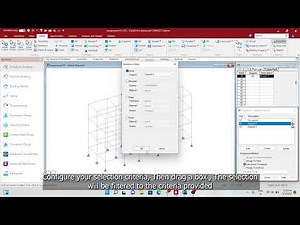 Staad Pro CE - Selection Filter