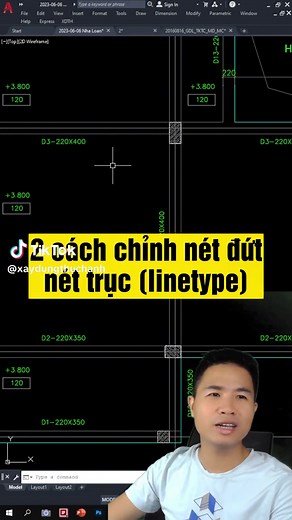 Cách chỉnh nét đứt trong AutoCAD