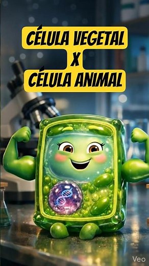 CÉLULA VEGETAL x CÉLULA ANIMAL - Diferenças #biologia #science #curiosidades #shorts #células