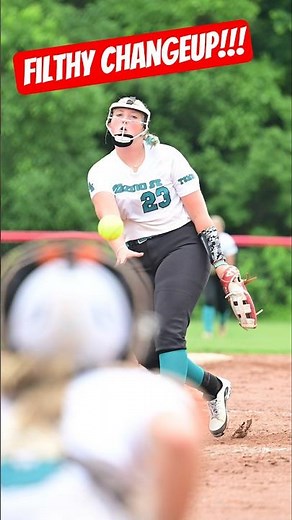🥎 WOW! This Changeup Was Absolutely NASTY! 😱#Softball #Shorts