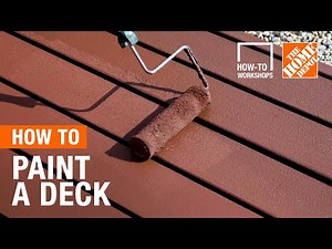 How-To Workshops - How To Paint A Deck | The Home Depot