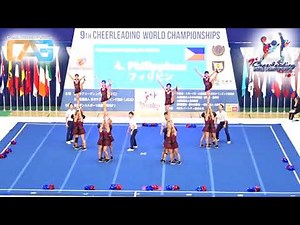 Team Philippines All Female Senior at CWC Day 1 Cheerleading World Championships 2017 in Takasaki