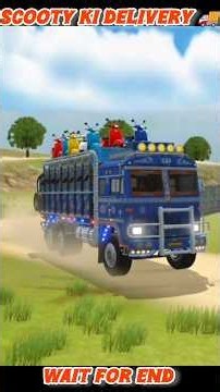 Scooty ki Kari 🥸 delivery 🚚 Indian vehicles 😁 simulator 3D #ashishgamezone