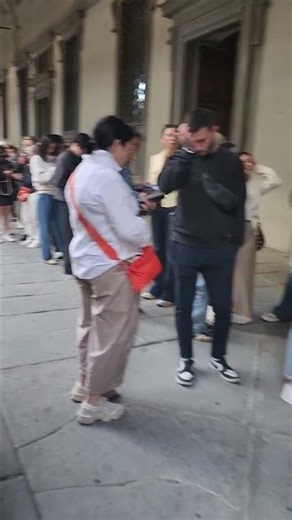 우피치 미술관 대기열 피렌체