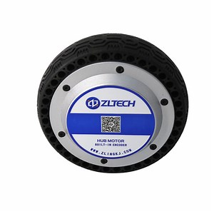 [Hot Item] Zltech Low Noise 200rpm 6.5inch 24V-48V 150kg Load 4096 Magnetic Encoder Brushless Electric Wheel DC Servo Hub Motor for Agv