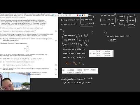 Steady State of Transition Matrix IB Math AI HL