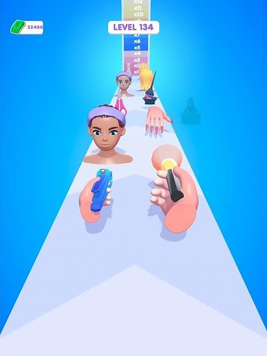 Fun Game, Cute Girl Makeup Stack Run💄 level 134 ゲームの楽し み #shorts #foryou #mobilegame #게임