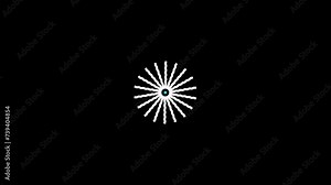 circle burst motion on black background. Explosive Motion fireworks celebrate, happy, july, party, holiday, festival, poster, flyer, greeting card, fireworks gif,Highlight Elements.