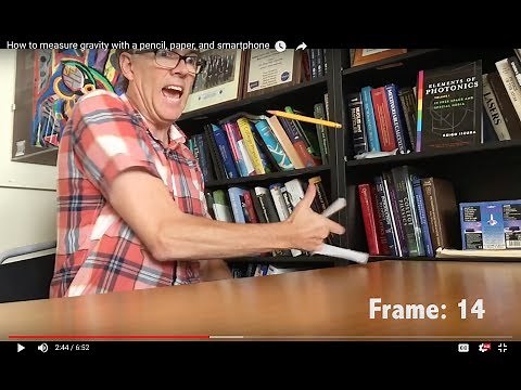 How to measure gravity with a pencil, paper, and smartphone