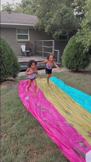 Slip and slide kids