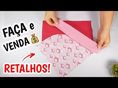 VOCÊ SÓ PRECISA DE POUCOS RETALHOS E 10 MINUTOS PARA FAZER ESSA IDEIA DE COSTURA FÁCIL PARA VENDER 💰