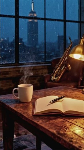 Smooth NYC Loft Jazz Saxophone 🎷☕ Deep Focus Music #shorts #jazzmusic