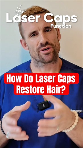 How do laser therapy caps actually restore your hair? #lasercaps #hair #hairloss #hairlosstreatment