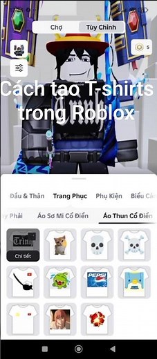 Cách tạo T-shirts trong Roblox