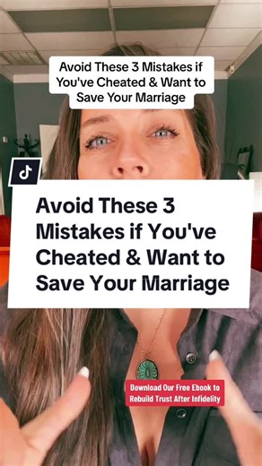 Avoid These 3 Mistakes if You've Cheated & Want to Save Your Marriage #cheatingpartners #cheatinginmarriage #infidelityinamarriage #infidelity #infidelityrecovery #infidelitysurvivor #infidelityhealing #infidelitycoach #affairs #affairrecovery #affairrecoverycoach #affairrecoverybook #aftertheaffair #lifeafteraffair #cheatinghusband #cheatingwife #marriagecoaches #marriagementors #marriagecoaching #marriagecoachingcouples #marriagehelponline #saveyourmarriage #saveyourmarriagemen #saveyourmarria