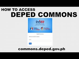 HowTO Access DepEd Commons (For Teachers Access Only)