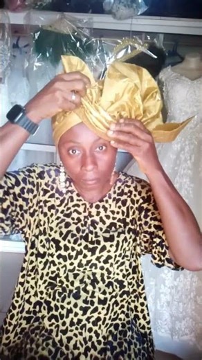 quick head wrap gele tutorial #geletutorial #headwrapping