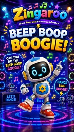 🤖 Can You Do the Beep Boop Boogie? | Robot Dance Challenge! 🎵 #shorts #kidssongs #zings #kidsmusic