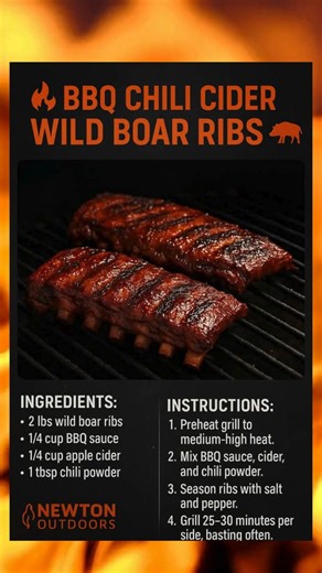 5.4K views · 19 reactions |  BBQ Chili Cider Wild Boar Ribs Smoky...