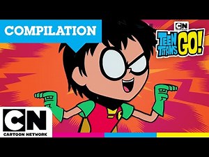 Top 10 ROBIN Funny Moments | Teen Titans Go! |‪@cartoonnetworkuk‬