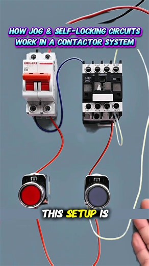 How Jog and Self-Locking Circuits Work in a Contactor System⚡🔥 Like❣️ comments📋 Share📤 . #contactor #contactors #neutralline #diyelectrical #electrical #electrician #electricians #electricalwork #electricalworks #electricalstudent #electricalstudents #electricalengineering #electricalengineer #electricaltips #electricalwiring | WA Electronics 2.0