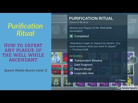 Destiny 2 Forsaken - How to defeat any plague of the well while ascendant - Purification Ritual