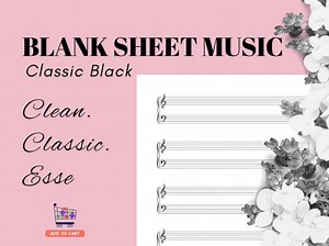 Music Staff Paper Blank PDF – Printable Staff Paper, Sheet Music Manuscript Paper Download for Musicians, Songwriters, Teachers, Students - Etsy Australia