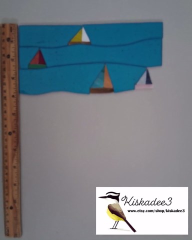 Sail Boats Stained Glass Pattern PDF | Stained Glass Boat in Ocean Suncatcher | Digital Pattern - Etsy UK
