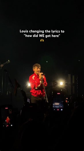 Louis changing his lyrics to thank his fans last night in London 🥹 #louistomlinson #howdidigethere