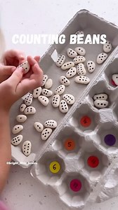 Here’s an easy setup activity🙌🏻 This #earlylearning counting activity is a great way to explore counting in a more hands-on way. You’ll need: 👉🏻 Large Lima beans 👉🏻 A Permanent marker 👉🏻 An Egg carton 👉🏻 Dot stickers (Ours are from Amazon) Suitable for kids 3 #preschooler #kidsactivity #preschool #learningthroughplay #activitiesforkids #playbasedlearning #playandlearn #momsofinstagram #recycleandplay #earlylearning | Bright Little Brains