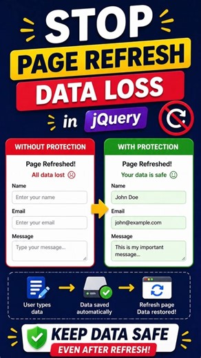 The One jQuery Trick That Saves Form Data #coding #shorts