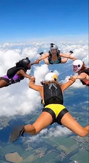 Bikini Skydiving at 13,000 Feet 💨☀️ #adrenalinerush