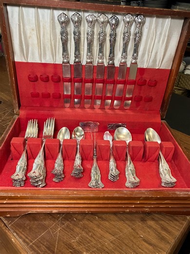 Vintage (silverplate)1904 by International Silver- 53 Pieces of Antique Flatware - Etsy Canada