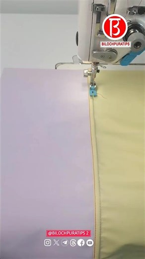 Simple method for making clean seams on both sides