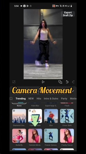 Mobile camera movement techniques / Camera movement for reels / camera movement sound effect / #edit
