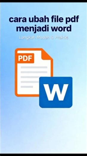 cara ubah pdf ke word tanpa instal aplikasi #pdftoword