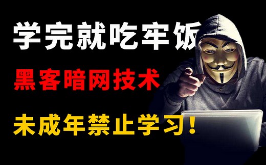 整整1000集暗网黑客教程，顶级牢饭配置，你敢学我敢教！开启你的黑客世界