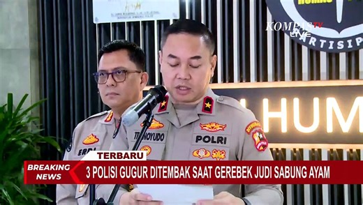 Terbaru! 3 Polisi Gugur saat Gerebek Judi Sabung Ayam di Lampung Diberi Kenaikan Pangkat