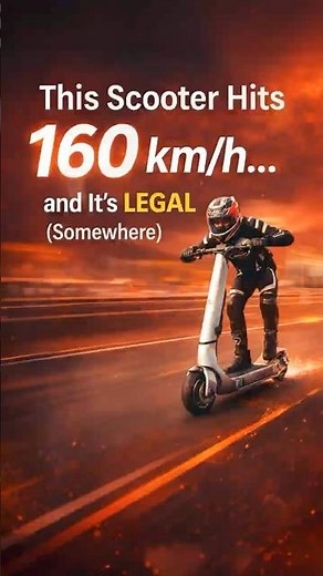 The World’s Fastest E-Scooter: 160 km/h INSANE!