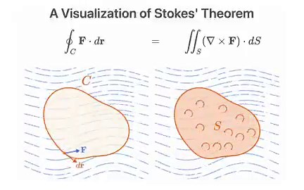 Visualization of Stokes' Theorem.