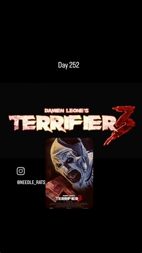 Day 252 of watching a horror film every day in 2026 Terrifier 3 #horror #film #2026 #fyp #art