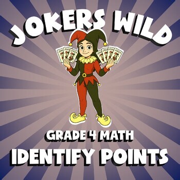 Identify Points JOKERS WILD Math Game | No Prep Grade 4 Review