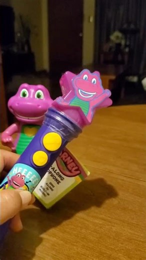TRY ME! BARNEY'S MICROPHONE! AMAZING! #amazing #asmr #mini #toys #short #viral #trending