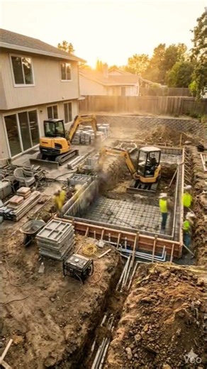 Satisfying Pool Build Timelapse 🏊 Full Construction Process#PoolConstruction #Timelapse#SwimmingPool