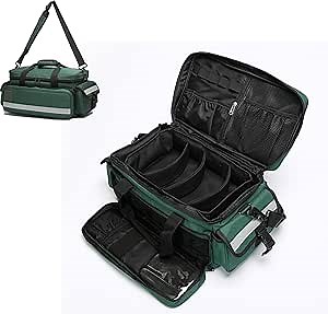 First Aid Bag,Medical Bag,First Responder Bag for Trauma,Medical Bag Organizer with Detachable Dividers for Nurses,Home Health Care,EMT(Bag Only)