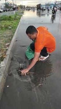 Unhid Culvert Block Drain A Long Time #drain #clean #unclog #shorts