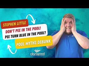 Don't pee in a POOL! Does pee turn blue in a pool? #mythsdebunk