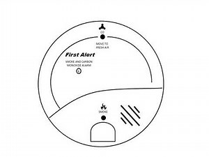 Animated: First Alert SC9120b both smoke carbon monoxide alarm latch